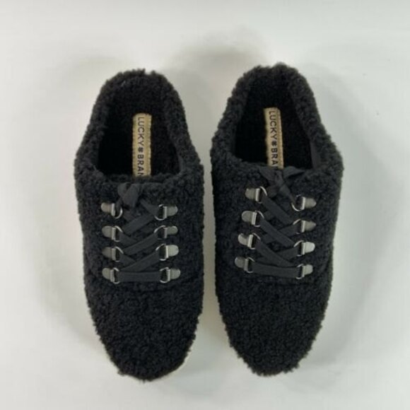 Lucky Brand Sneakers 6 Tolini Platform Faux Shearling Mule Lace-up - Picture 9 of 12